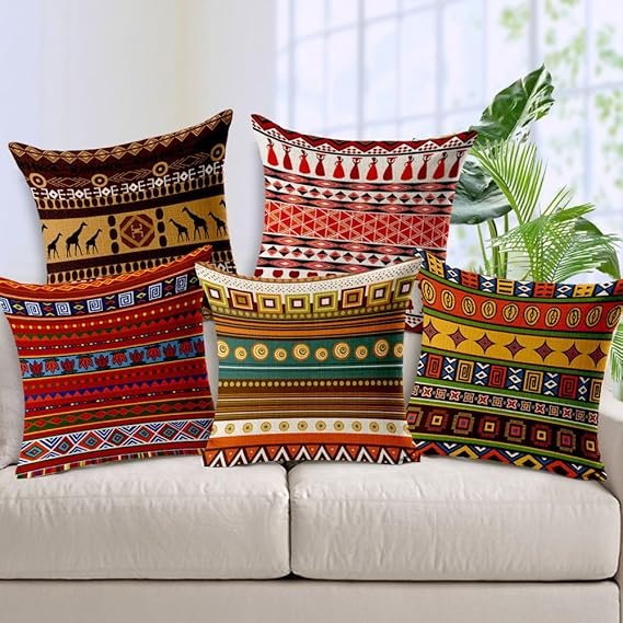 70% OFF Set Of 5 Hand Made Jute Throw Pillow Cushion Covers