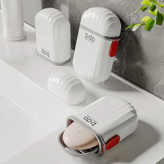89% OFF Portable Soap Case with Cover for Travel & Camping