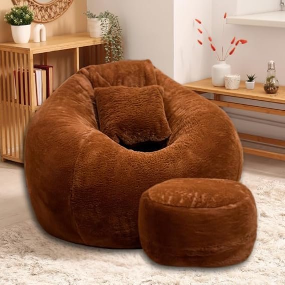 63% OFF ComfyBean 4XL Fur Bean Bag with Beans Filled