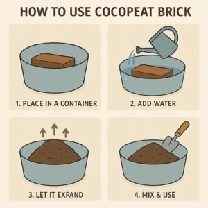 Garden Muse Cocopeat Block 5Kg for Garden use