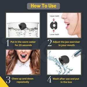 Jawline Exerciser Tool Men, Jaw Exerciser for Men & Women, Helps to Reduce Stress and Cravings, Slim and Tone Your Face