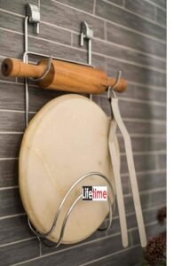 Heavy Duty, Nano-Coated, No Screws Visible Metal Chakla Belan Stand