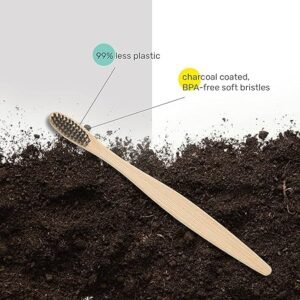 eco friendly toothbrush. 99% less plastic