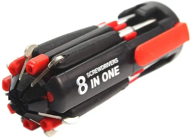62% OFF 8-in-1 Multi-Function Screwdriver Tool Kit Set with 6 LED Light for Easy Repairs | Quirky Finds