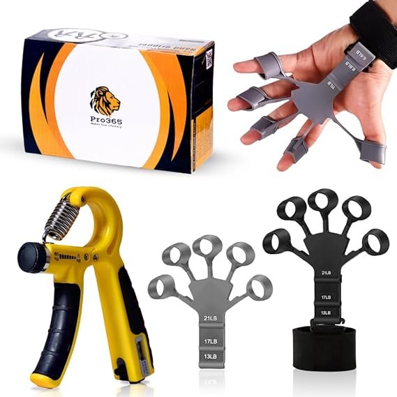 Premium Hand Strengthener and Gripper Combo