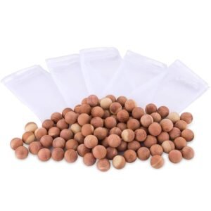 PEXAMO Natural Red Wood Cedar Balls For Pest Control | Garments | Closets | Wardrobe Fragrance | Clothes Freshener | Moth Protection | Wooden Cedar Balls Combo (PACK OF- 20)