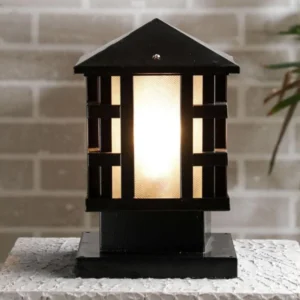 Sweet Abode Glass Shade Gate Lamp