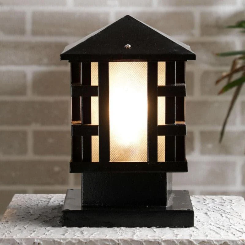 Sweet Abode Glass Shade Gate Lamp