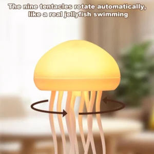 Viral RGB Jellyfish Lamp with Voice Control, Dancing Legs & USB-C Rechargeable Design (Hanging + Base)