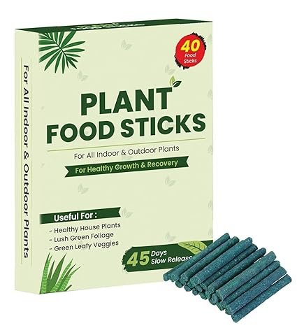 Delizzi Plant Food Fertilizer Sticks, DAP fertilizers for plants, fertilizer for plants, fertilizer sticks for plants, plant stick fertilizer for flower and fruits Plants (40 STICK)