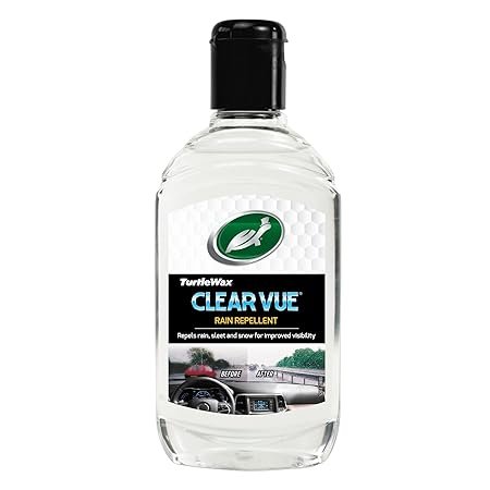 Turtle Wax Clearvue Car Rain Repellant, 300ml, Pack of 1, Improves Visibility in the Rain, Ideal for Monsoon Season for Exterior Glass Surface Including Motorbike Helmets