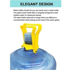 Water Can Lifter Handle – Durable Grip for 20L Bottles | Easy Lift & Carry Water Bottle Holder | Strong Water Can Handle for Effortless Lifting (Pack of 1, Yellow)