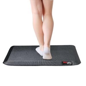 Duro Comfort Anti-Fatigue Kitchen Mats for Floor Anti Slip – Kitchen Accessories Items for Home, Office, Work, Standing Desk – Standing Comfort Mat – Ergonomic, Pain Relief, 61x38x2 cm, Grey