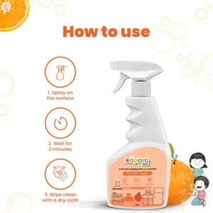 Natural Non-Toxic Kitchen Cleaner & Degreaser (400ml x 2)