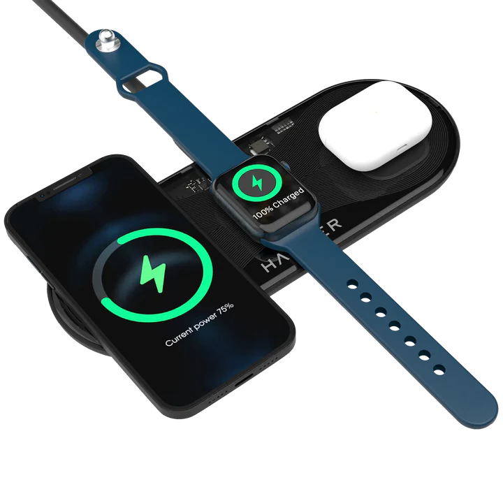 70% OFF Hammer Flex 2.0 Wireless Charger 3 in 1 Sleek & Efficient Charger | Trending