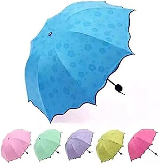 Great Gadgets G2 Unisex Changing Blossoms Magic Flower Print Umbrella For Rainy and Summer Season (1 Pic)