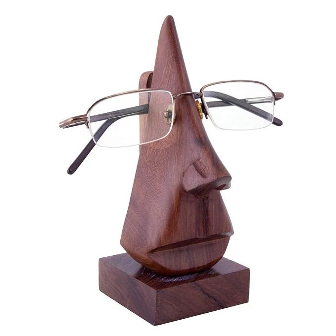 30% OFF Handmade Wooden Nose Shaped Eyeglass Holder Stand | Never Seen Before