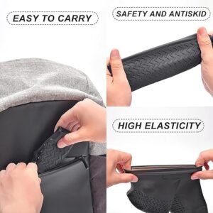 1 Pair Waterproof Reusable Silicone Anti Non Slip foldable Shoes Cover for men and women Overshoes For Rainy Season protect from mud, snow and dust (L Size,Multicolor Color)