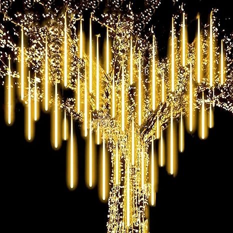 63% OFF Rain Drop LED Meteor Shower 192 LEDs 8 Tubes (11.8″) for Decoration | Trending
