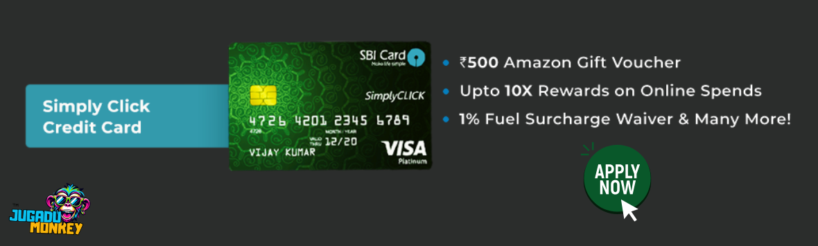 SBI Simply Click CC ₹500 Amazon Gift Voucher