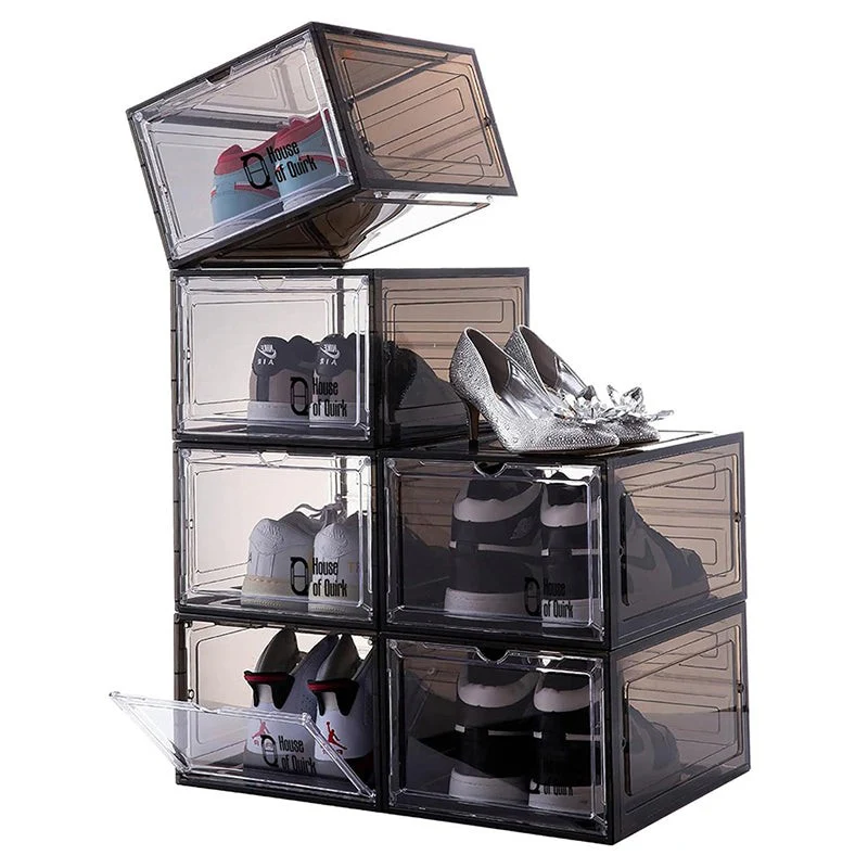 Shoe Rack Stylish Modular Stackable Design (Set of 6)