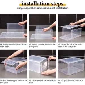 Shoe Rack Stylish Modular Stackable Design (Set of 6)