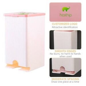 HASTHIP® Sanitary Pads Dispenser for 25-30 Pads - Wall-Mounted Box Napkin Holder, Dustproof Waterproof Sanitary Pads Wall Holder Bathroom Sanitary Pads Bathroom Organizer, 11.5cmx11.5cmx19.5cm