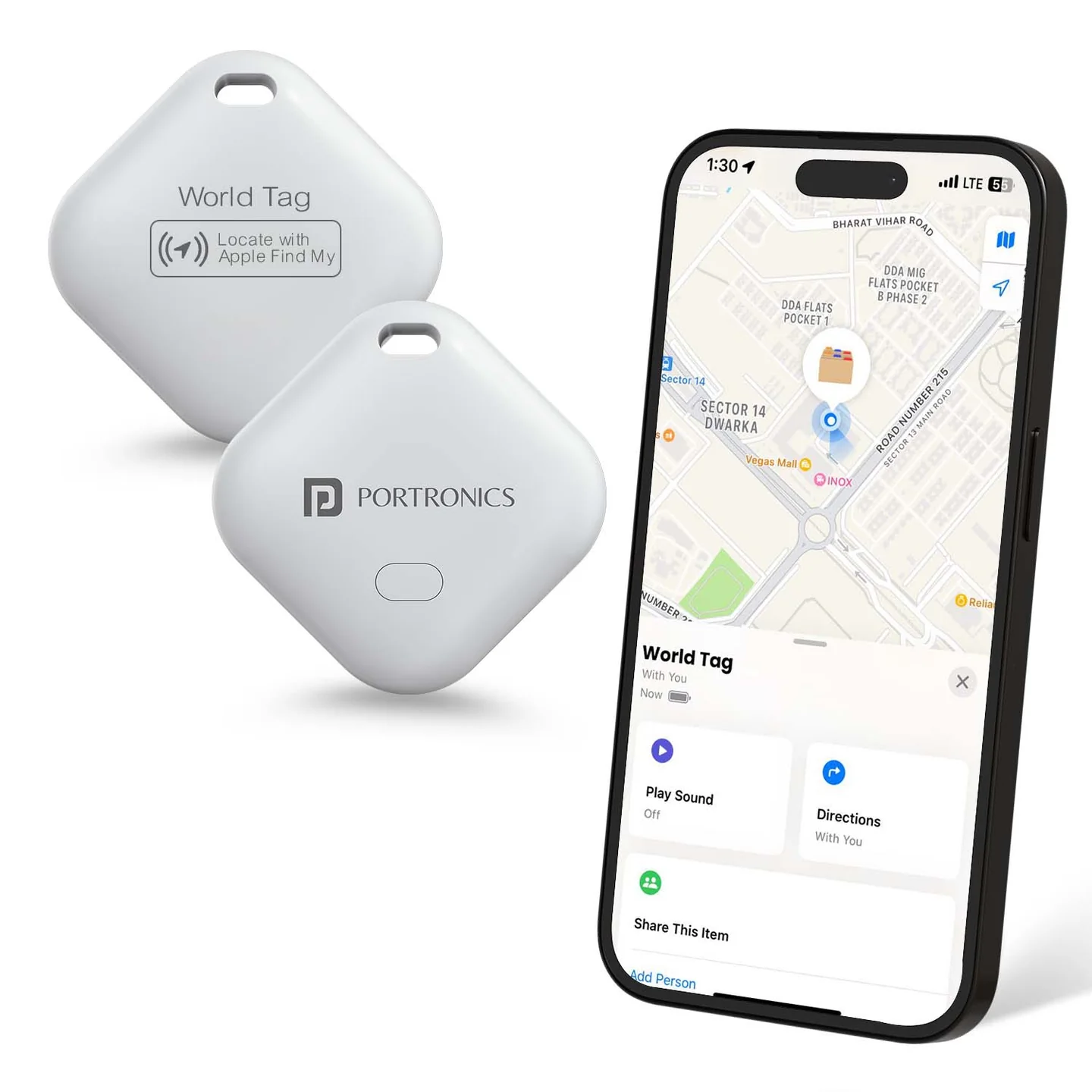 Only iOS Compatible | 20M Buzzer Range |Battery Life Upto 1 year | Not Android Compatible