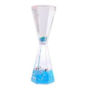 Happie Shopping Liquid Motion Timer Floating Liquid Hourglass for Office Desktop Accessories Color|Home & Office|Kitchen, Dining & Bar|n Tools & Gadgets|Timers (Multi Colors) (Pack of 1)
