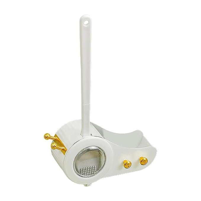 44% OFF Snail Shape Wall Mounted Toilet Brush with Holder | Bathroom Upgrades