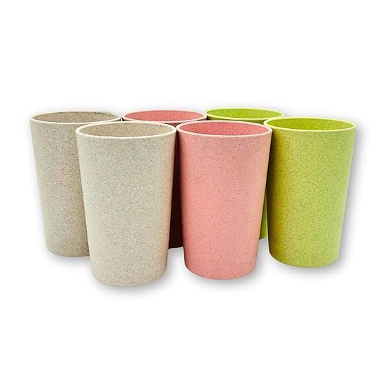 63% OFF Reusable Husk Eco Friendly Picnic Glasses 250ml (Pack of 6) | Eco Friendly Essentials