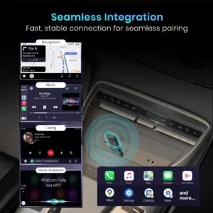 Wireless Connectivity | Compact Size | Retains Original Controls | For Android Auto & Apple CarPlay