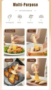 Oil Dispenser Bottle with Silicone Brush Leakproof Glass Jar for Cooking, Baking, BBQ | Versatile Oil Container with Brush