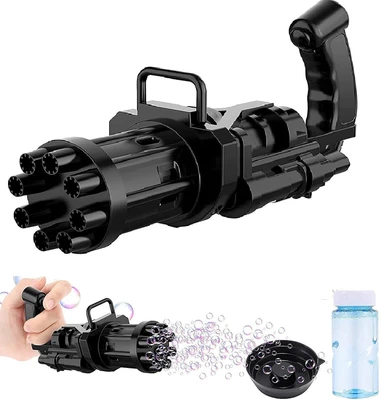 Bubble Maker Plastic Toy Gun with Bubble Solution Container