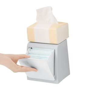 HASTHIP® Sanitary Pads Storage Box for Toilet Wall Pull-Out Utility Storage Box for 25-30Pcs Sanitary Pads, Cotton Swabs, Small Gadgets, 14.5cmx12.5cmx14.9cm