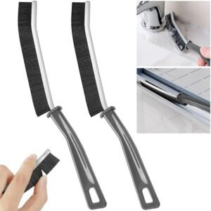 JICOOT Hard Bristle Crevice Cleaning Brush - Cleaning Tools for Household Use, Multifunctional Gap Cleaning Supplies for Kitchen, Bathroom, Toilet, Window, Vehicle, Faucets, Grout, Home, Plastic