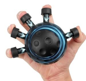 PANCA Finger Exerciser & Hand Strengthener | Heavy Resistance Grip Ball for Men & Women | Finger & Forearm Strength Trainer for Workout, Rehab, Stress Relief | Durable ABS & Silicone Material