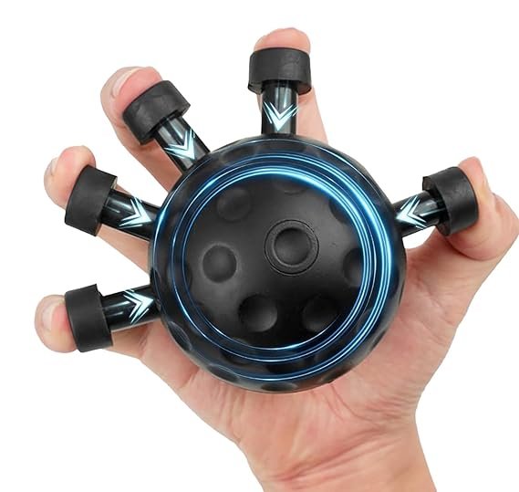 PANCA Finger Exerciser & Hand Strengthener | Heavy Resistance Grip Ball for Men & Women | Finger & Forearm Strength Trainer for Workout, Rehab, Stress Relief | Durable ABS & Silicone Material