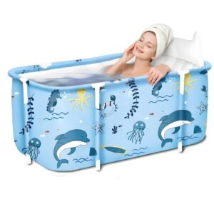 Bath tub for adult for bathroom Tub for Home SPA, Maintains Hot & Cold Temperature, Thickened Layer for Hot and ice bath tub for adults, Family Size portable bathtub for adults