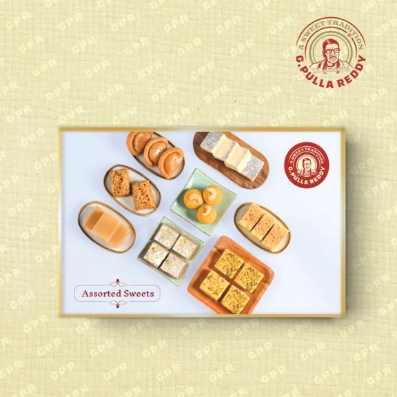 With Pulla Reddy Assorted Sweets, you can say goodbye to one-note desires and hello to a colorful symphony of tastes. This thoughtfully designed package includes a delightful chorus of iconic Indian delights, each with its own distinct song on your palette. From melt-in-your-mouth Mysore Pak to the subtle crunch of Ariselu, take a trip into the heart of Indian confectionery history.