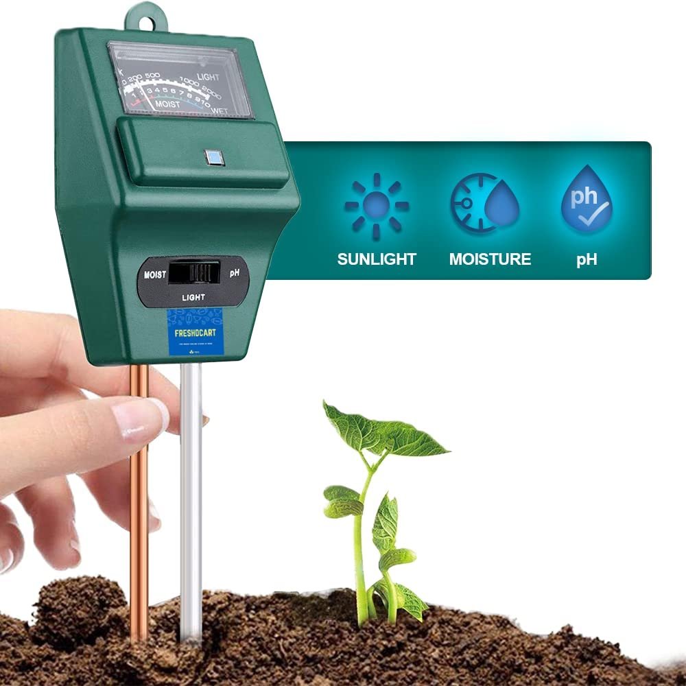 68% OFF 3-in-1 pH Meter for Soil Testing Kit Easy Indoor-Outdoor Use | Garden Picks