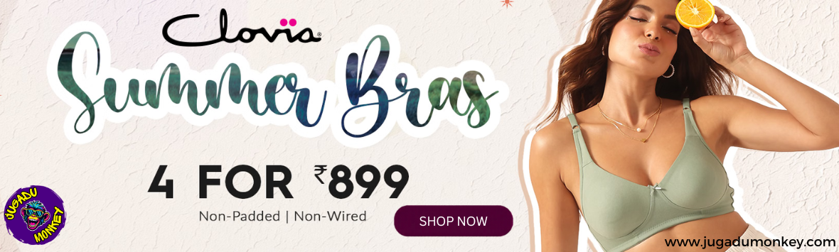 Summer Sale! 4 Bras for Only ₹899