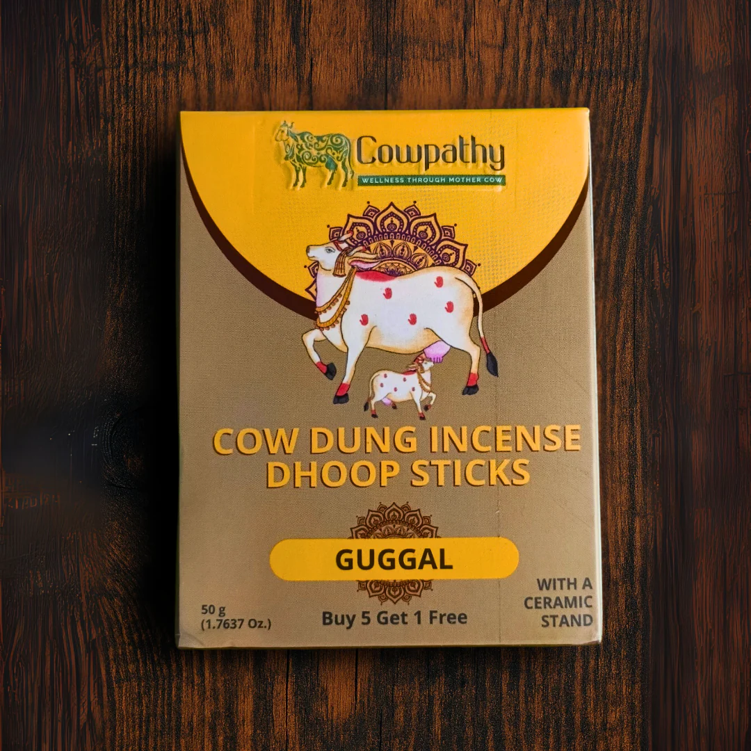 Cow Dung Genuine Dhoop (Incense) Stick Guggul Approx 40 Pieces