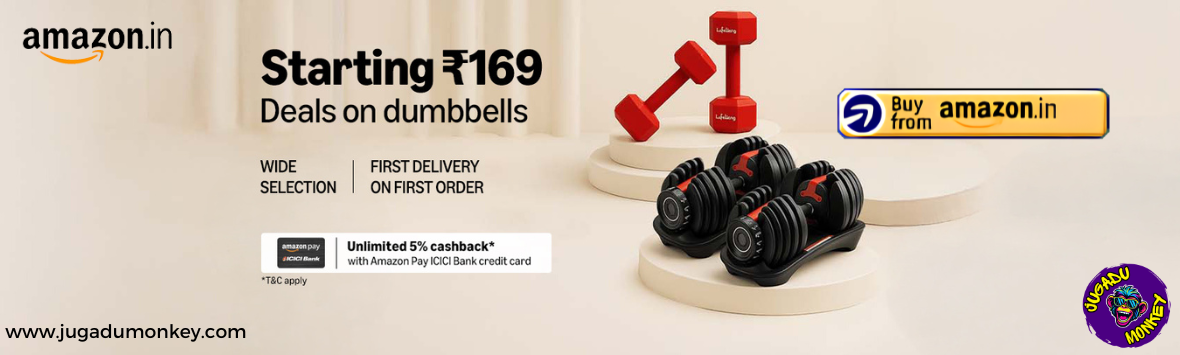 Dumbbells Starting from ₹169 only